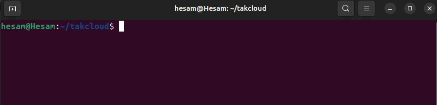 بعد از اجرای دستور clear